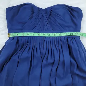 Jenny Yoo‎ Aidan Convertible Bridesmaid Gown Sz 6 Navy Strapless Sweetheart Neck thumbnail 12