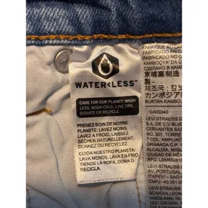 Levi's Womens 501 Original Shorts 27 Blue Distressed Cutoff Denim Boho Festival thumbnail 7