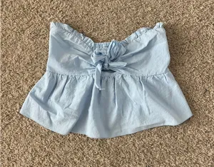 Strapless Crop Top Shein thumbnail 1
