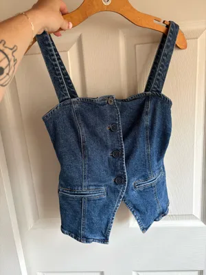 Denim Top Forever 21 thumbnail 2