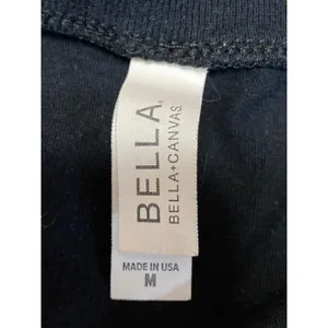 Bella Canvas Women's Black Short Sleeve Scoop Neck Lady T Shirt Tee Top Size M thumbnail 4