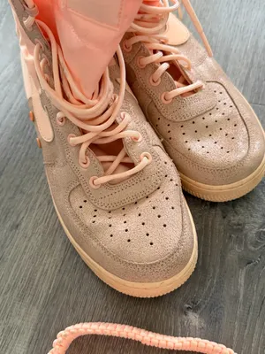 Nike SF Air Force 1 High Peach Pink Tan Women’s 9.5 Sneakers thumbnail 4