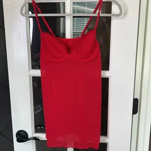 LEONISA Sexy Red Stretch Chemise Nightie Lingerie Size Medium‎ thumbnail 2