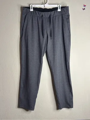 Lululemon On The Fly Pant 28" Heathered Black size 12 thumbnail 2