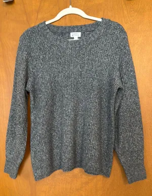 Market & Spruce Sweater Grey M thumbnail 1