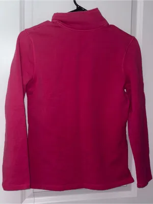 Hanes Women’s Hot Pink Half-Zip Fleece Pullover Size: S thumbnail 2