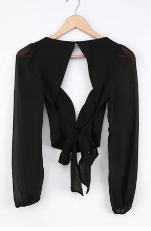 Lulus Crop Top Tie Back thumbnail 1