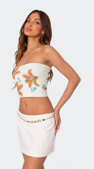 Edikted Tigerlily Tube Top thumbnail 1