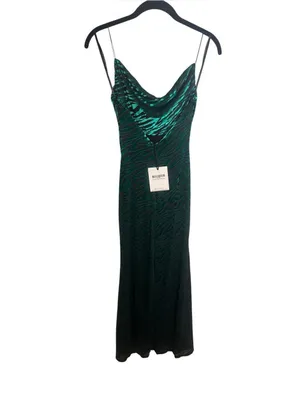 Runaway the Label Lionell Dress Emerald Zebra NWT 2 thumbnail 3
