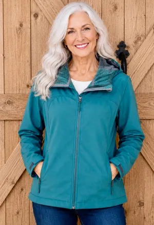 Free Country Teal Utility Jacket thumbnail 1