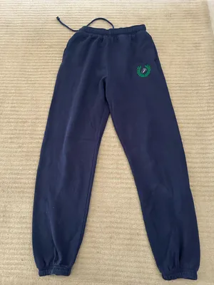 Pink Victoria's Secret Navy Jogger Pants - Green Crest Detail size XS thumbnail 2