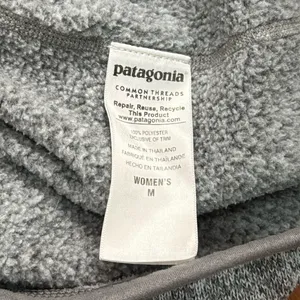 Patagonia women’s 1/4 Zip Better Sweater Heather gray‎ Fleece Jacket SZ M thumbnail 5