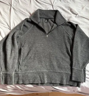 Women’s Nike Charcoal Quarter-Zip Sweater thumbnail 1