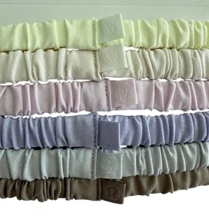 Lululemon Skinny Scrunchies 6 Pack Sheer Oak/Lt Ivory/Pink Org/Elix/Vapor/Lav Fr thumbnail 8