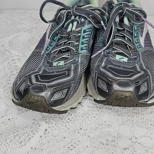 Brooks fit print glycerin purple gray athletic hiking trailing low top shoes 8 thumbnail 4