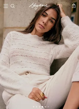 Sézane Lya Sweater In Ecru thumbnail 1