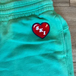 Aerie Green Joggers with ski patches thumbnail 2