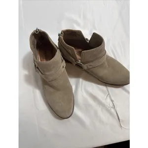 Lucky Brand Bolton Ankle Boots Women’s 8M Beige Suede Zip Up thumbnail 2