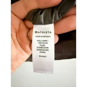 Athleta | Downkind Down Puffer Jacket in Arbor Olive Green | Sz XS thumbnail 9