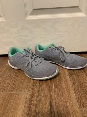 Nike Flex TR 6 Gray/Mint Sneakers Sz 9 thumbnail 3