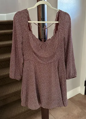 Abercrombie & Fitch Square Neck Mini Dress w Pockets thumbnail 1