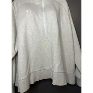 Under Armour Sweatshirt Womens 2X Gray 1/4 Zip Fleece Pullover Mock Neck thumbnail 5