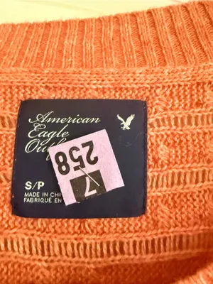 American Eagle Outfitters Coral Cable Scoop-Neck Sweater thumbnail 2