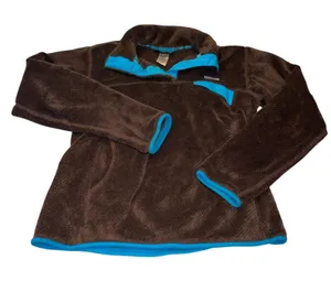 Patagonia Re-Tool Snap-T Fleece Pullover Brown Turquoise Gorpcore Women XS thumbnail 1