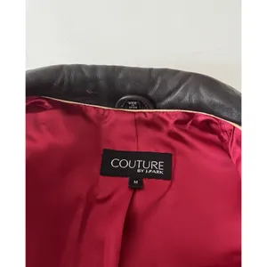 Vintage Couture by J. Park Genuine Leather Brown Jacket | Size Medium thumbnail 4
