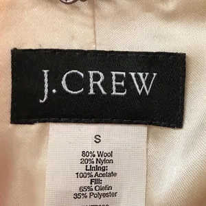J.Crew Camel Wool Blend Double Breasted Peacoat Thinsulate Women’s Small thumbnail 3