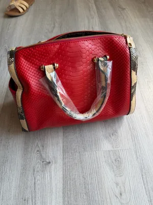 Red satchel bag thumbnail 6