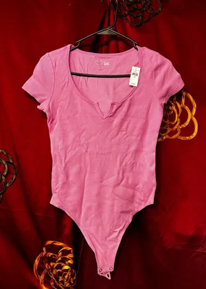Aerie Pink Bodysuit thumbnail 1