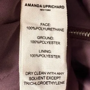 Amanda Uprichard Nia Top Faux Leather Lined Back Zipper Closure V-Wire Small thumbnail 6