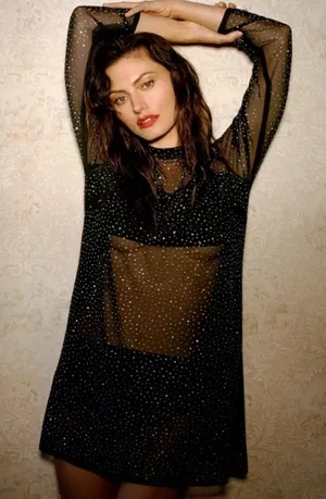 Eva Franco Starlight Long-Sleeve Sheer Tunic Sz L‎ thumbnail 1