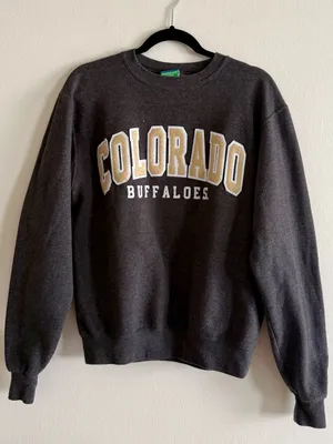 Champion Colorado Buffaloes Dark Gray Crewneck Sweatshirt thumbnail 1