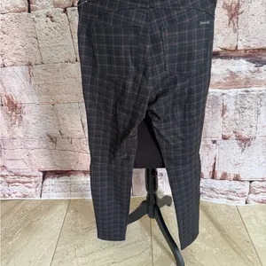 Sanctuary x Anthropologie Black and Brown Plaid Pants NWT WOMENS SIZE SMALL thumbnail 3