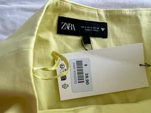 Yellow Bubble Hem Mini Skirt thumbnail 3