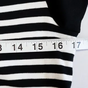 Lauren Ralph Lauren Sheath‎ Dress Women Size L Black White Striped Belted Cotton thumbnail 15