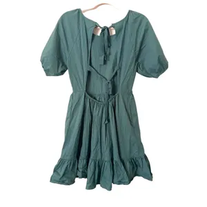 PETER‎ SOM Ruffled Puff Sleeve Mini Dress Sz 6 thumbnail 5