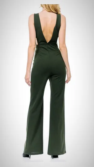 Olive Green Jumpsuit Size M thumbnail 2