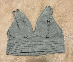 Lucky Brand Light Gray Ribbed Bralette thumbnail 2