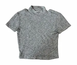 Garage Back Cut Out Stretchy Short Sleeve Shirt Size Large thumbnail 1