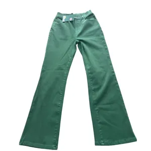 NEW Halara Flex High Waisted Flare Jeans Women’s S Regular Green Stretch Denim thumbnail 1