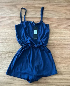 LIONESS Blue Romper thumbnail 1