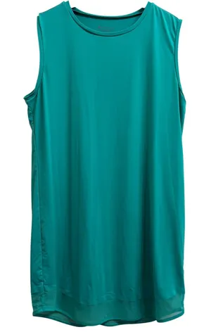 Athleta Sunlover UPF 50+‎ Sleeveless Mesh Hem Teal Green Medium 420736 thumbnail 1