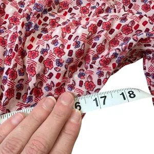 Poupette St Barth Surplice Crossover Maxi Dress Red Purple Floral thumbnail 6