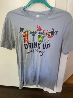 Haloween tshirt Blue Size M thumbnail 1
