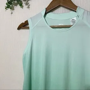 Slazenger Shirt Women's Size XS Mint Green Ombré Golf Active Wear Sleeveless thumbnail 8
