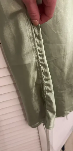 Green Satin Maxi Dress thumbnail 3