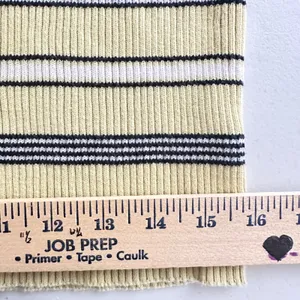 Marsh Landing Striped Turtleneck Sweater Long Sleeve Yellow Black White Casual M thumbnail 9